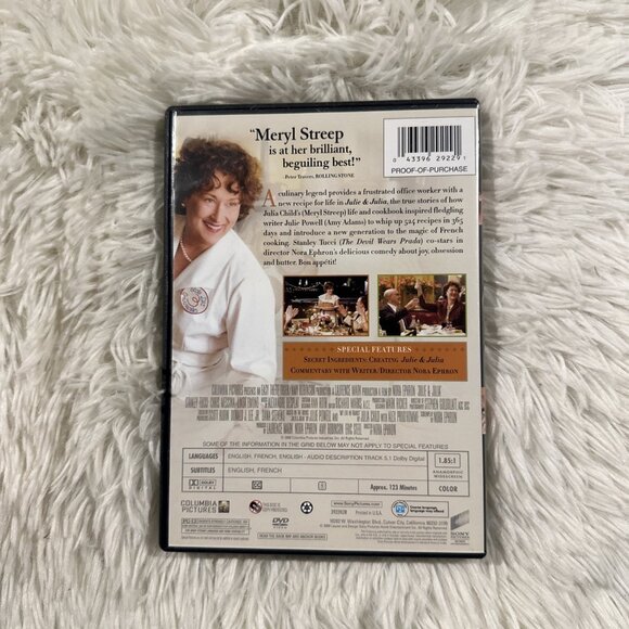 Julie & Julia DVD tested working True Stories Meryl Streep - Picture 2 of 5